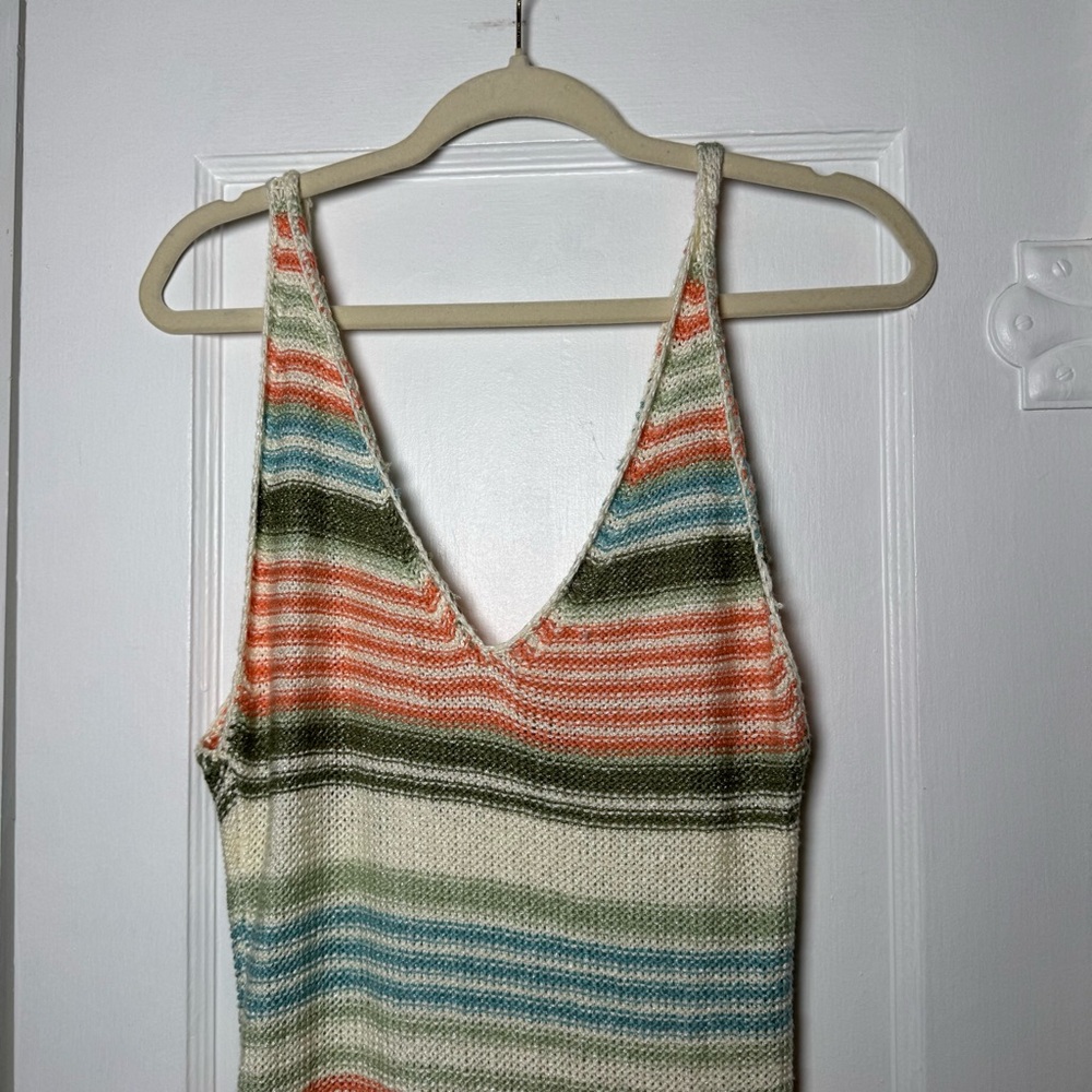 Altar’d State Swim Striped Multicolor Knit Maxi Dress Size XL NEW - Picture 5 of 13